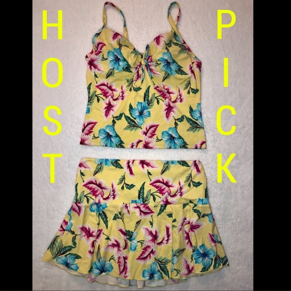 Victoria's Secret Other - 👙Victoria Secret yellow floral tankini set🌼‼️👙